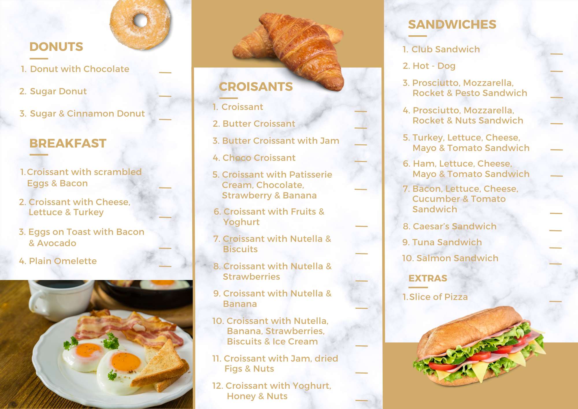 CALM STREET CAFE New Food Menu 2023 2