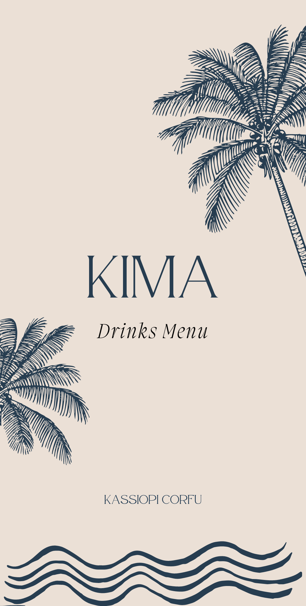 KIMA Drinks Menu 2023