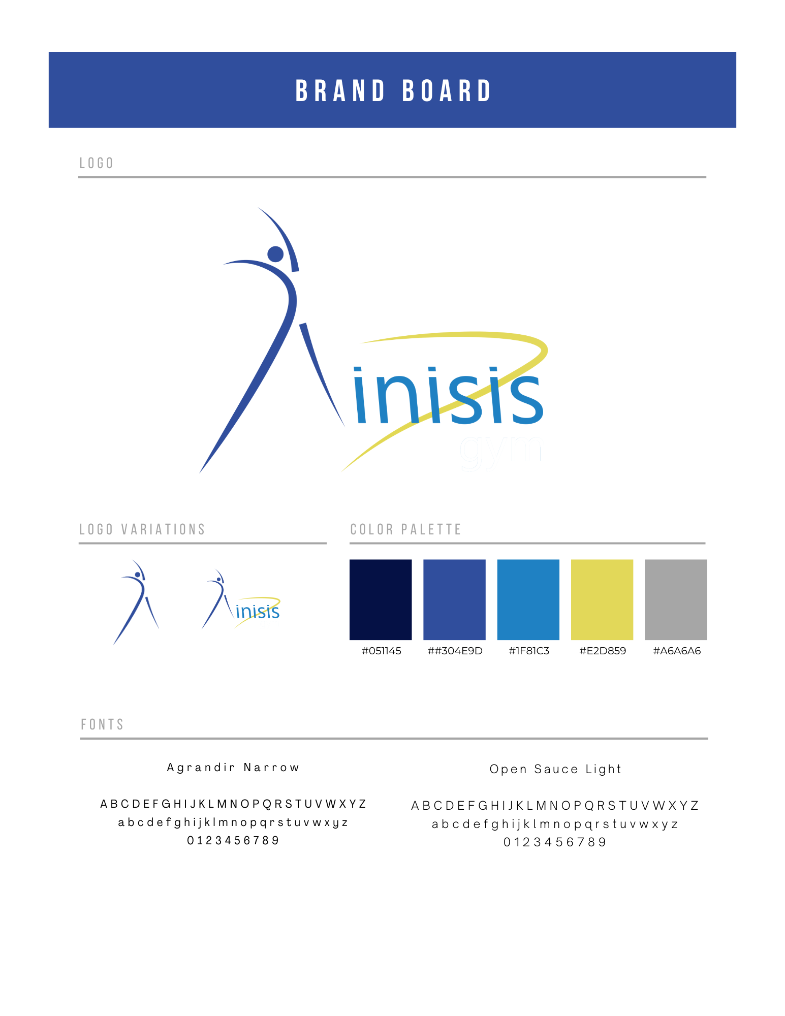 Kinisis Brand Board